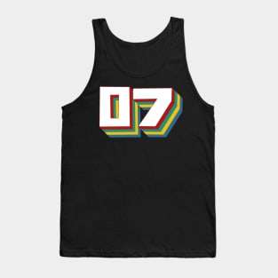 Number 7 Tank Top